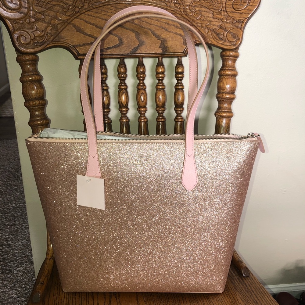 Brand new with tags Kate spade glitter tote